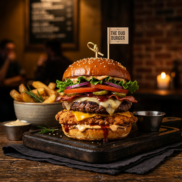 Hamburguesa Pollo-Ternera