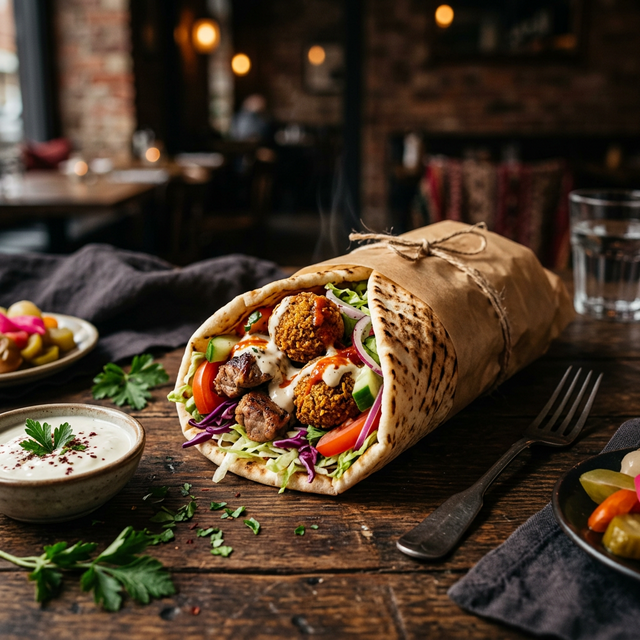 Kebab Dürüm-Falafel-Pita